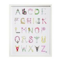 Chinoiserie Alphabet, 16" x 20"