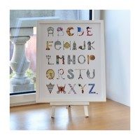 Paris Alphabet, 16" x 20"