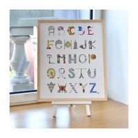 Paris Alphabet, 16" x 20"