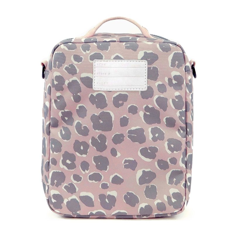 Adventure Lunch Bag, Pink Leopard - Bags - Maisonette