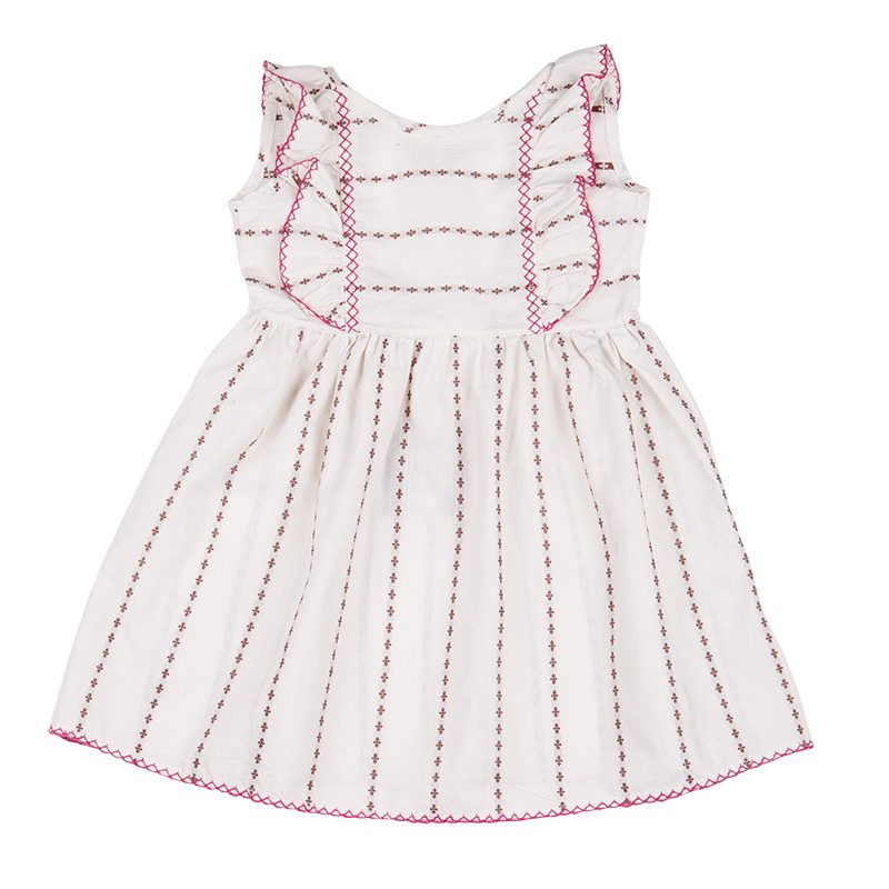 Embroidered Ruffle Dress Embroidered Ruffle Dress