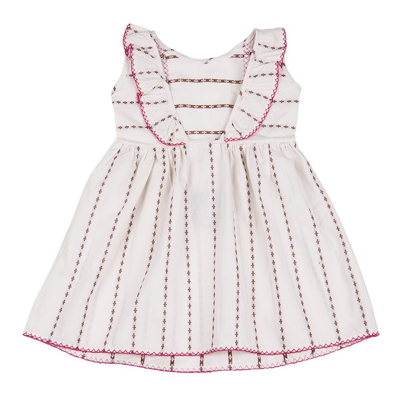 Embroidered Ruffle Dress Embroidered Ruffle Dress
